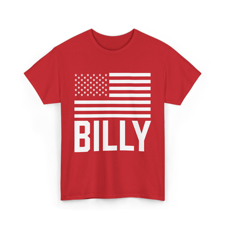 Billy Usa Name Birthday T-Shirt - Red