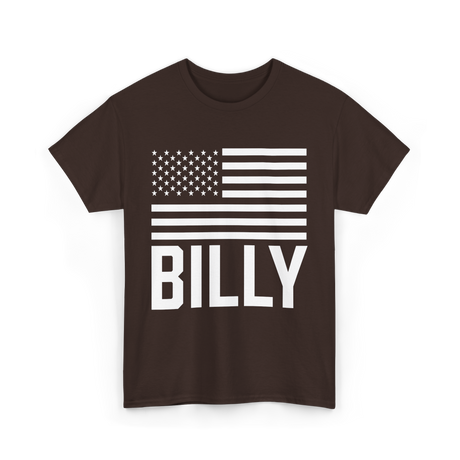 Billy Usa Name Birthday T-Shirt - Dark Chocolate