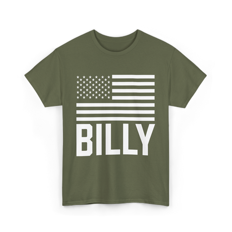 Billy Usa Name Birthday T-Shirt - Military Green