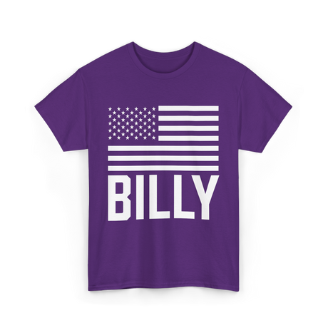 Billy Usa Name Birthday T-Shirt - Purple