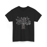 Binary Tree Circuit Electronics Engineer T-Shirt - Black