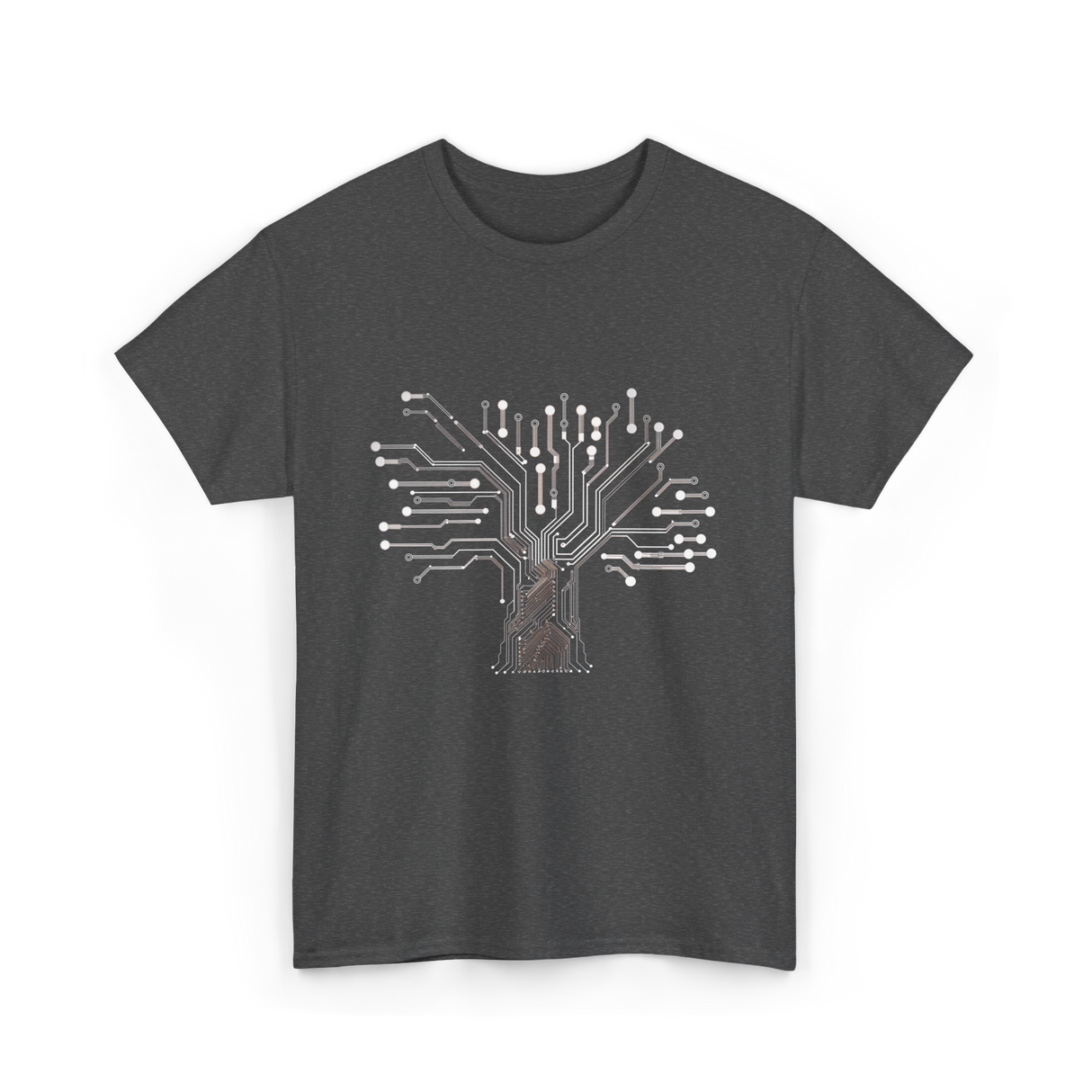 Binary Tree Circuit Electronics Engineer T-Shirt - Dark Heather