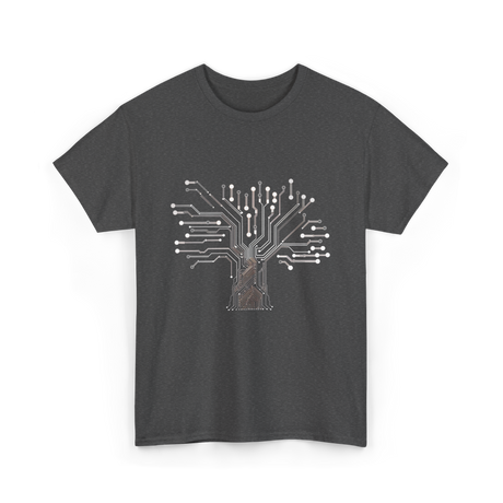 Binary Tree Circuit Electronics Engineer T-Shirt - Dark Heather