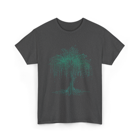 Binary Tree Coding Programmer Code T-Shirt - Dark Heather