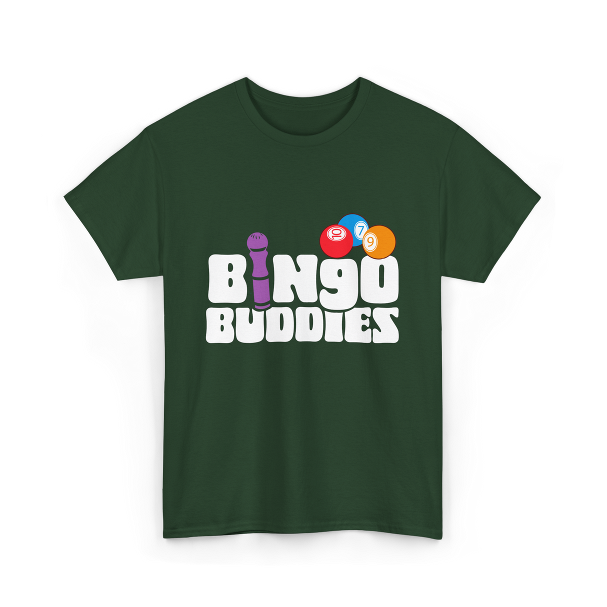 Bingo Buddies Bingo Player T-Shirt - Forest Green