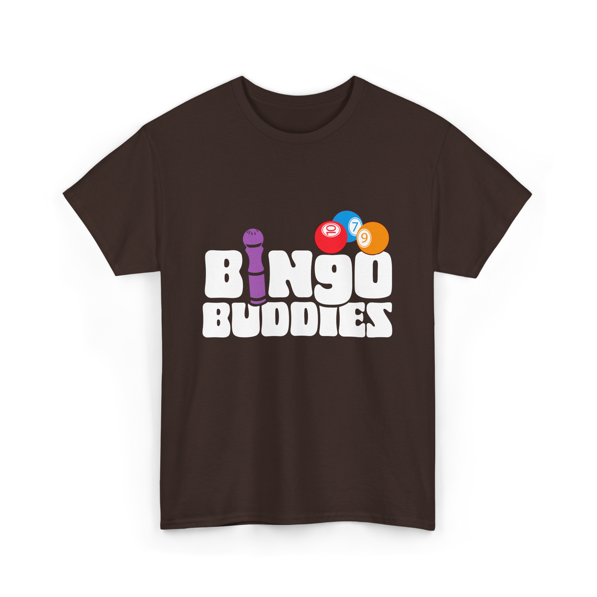 Bingo Buddies Bingo Player T-Shirt - Dark Chocolate