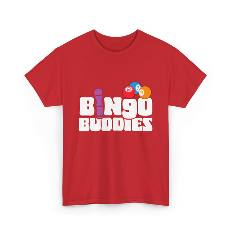 Bingo Buddies Bingo Player T-Shirt - Red