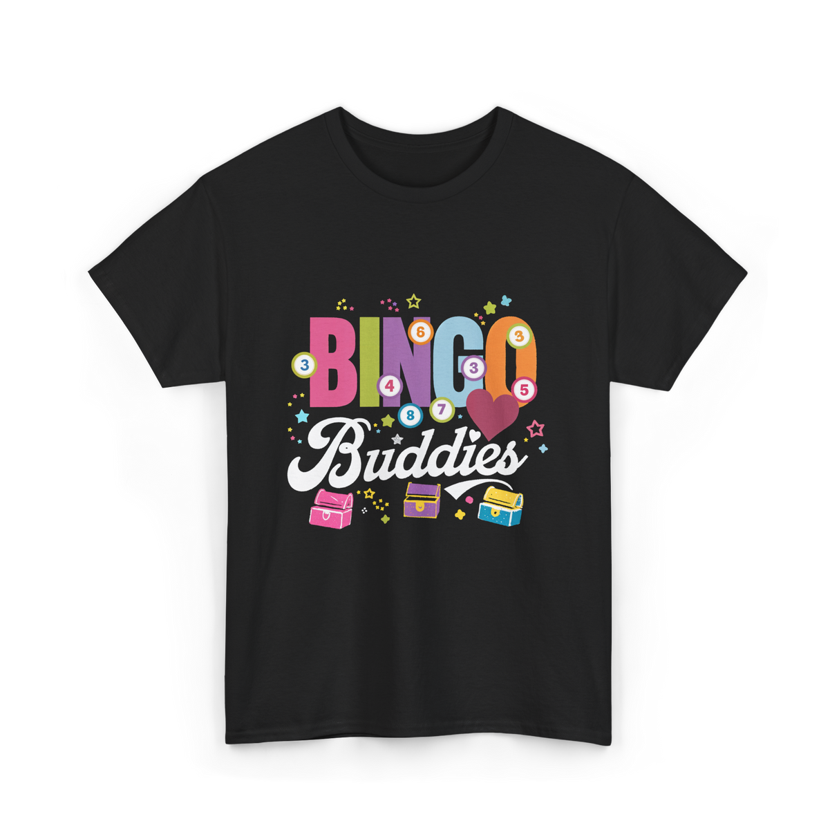 Bingo Buddies Game T-Shirt - Black