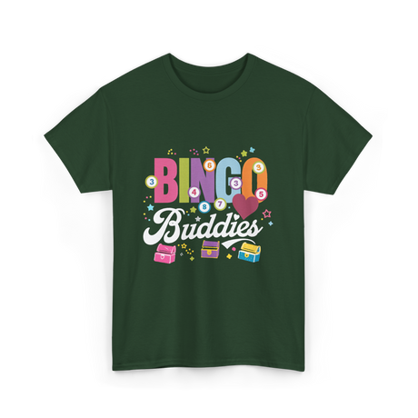 Bingo Buddies Game T-Shirt - Forest Green