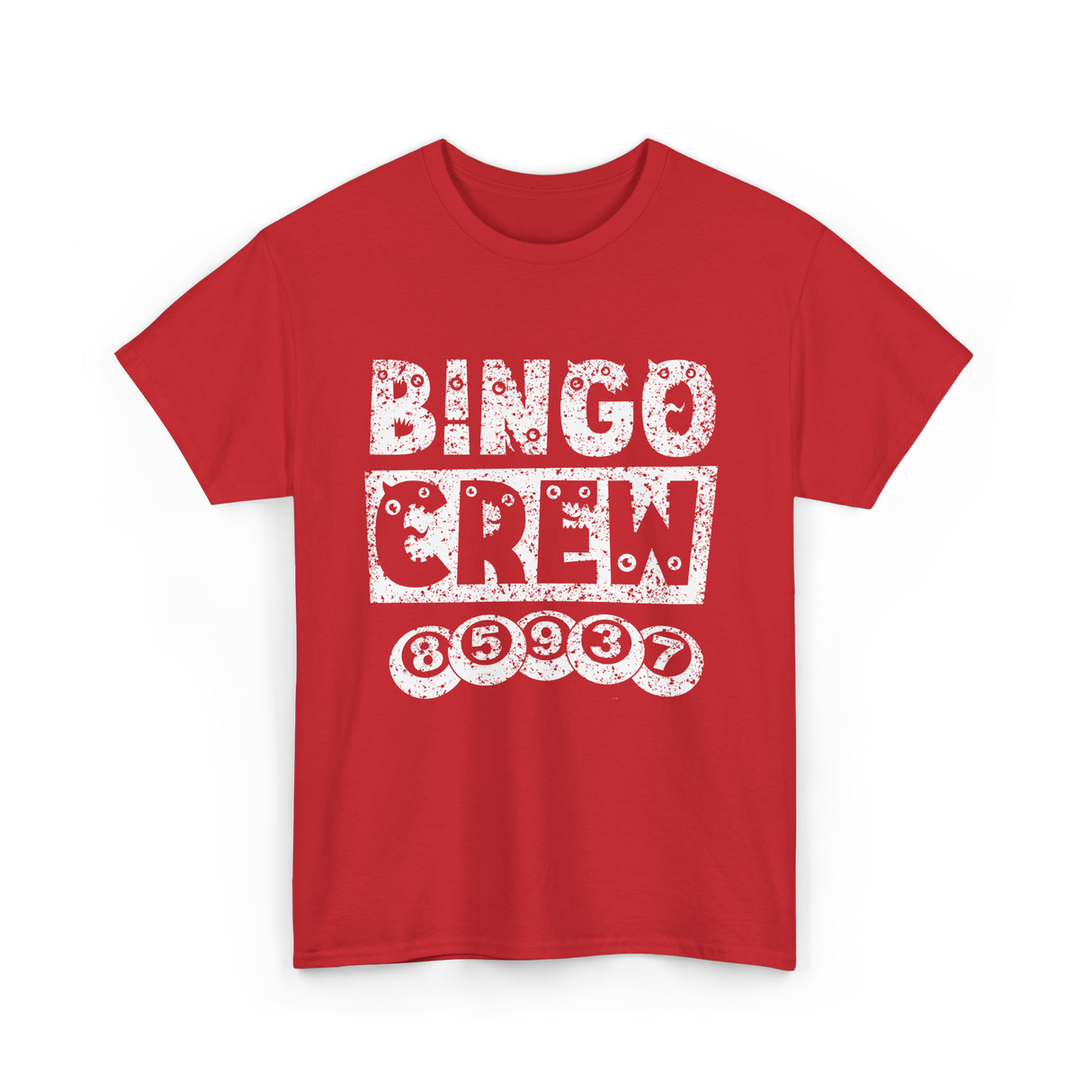 Bingo Crew Bingo Player T-Shirt - Red