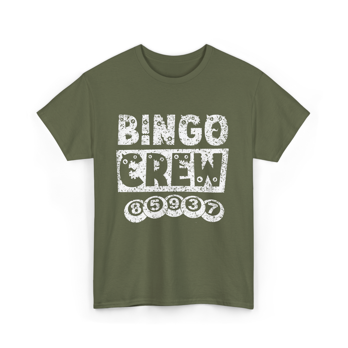 Bingo Crew Bingo Player T-Shirt - Military Green