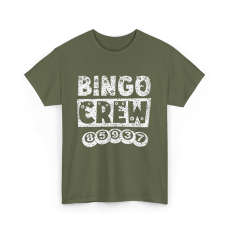 Bingo Crew Bingo Player T-Shirt - Military Green