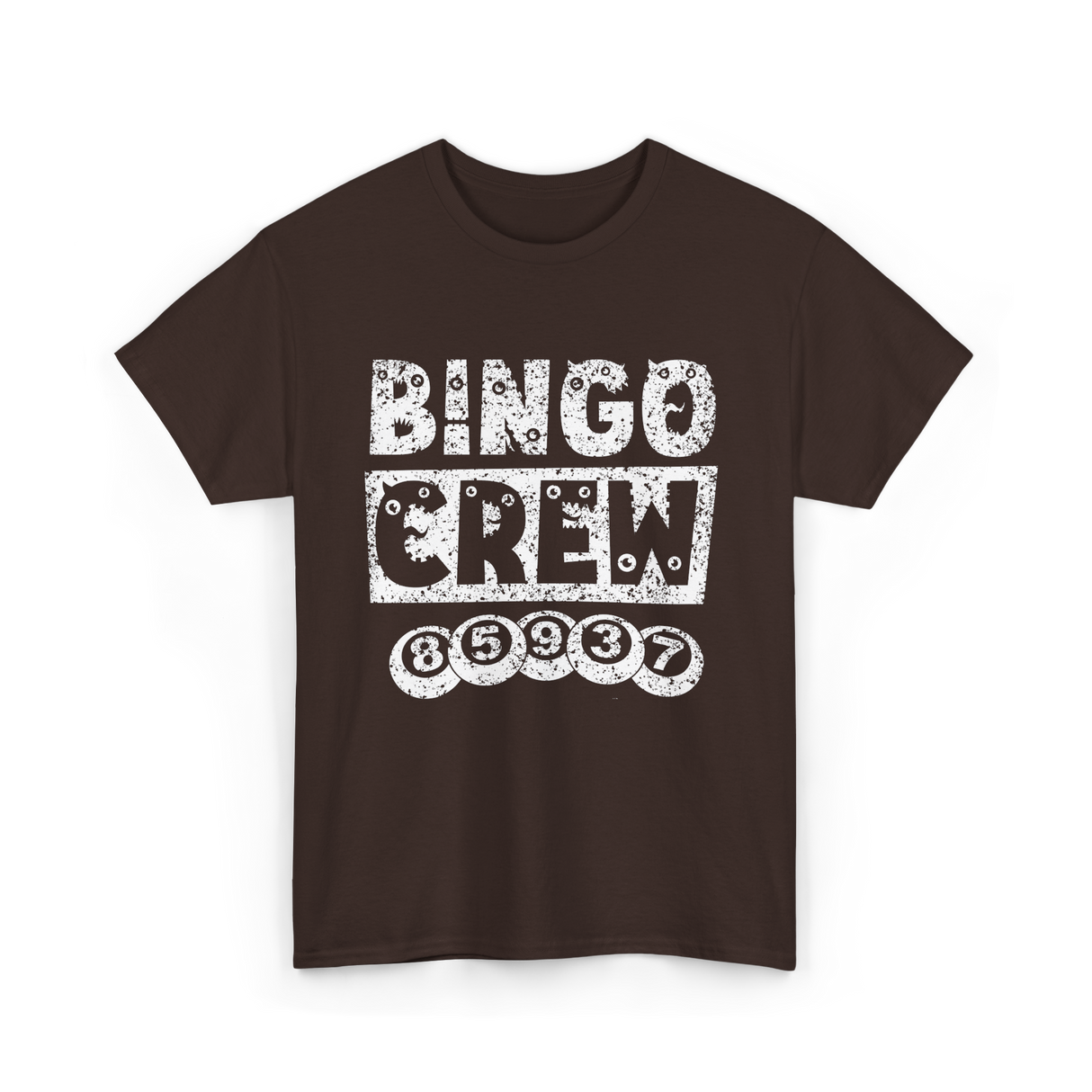 Bingo Crew Bingo Player T-Shirt - Dark Chocolate