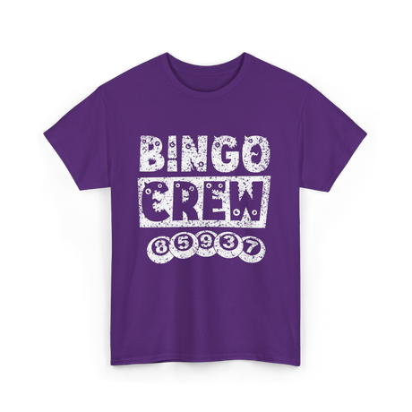 Bingo Crew Bingo Player T-Shirt - Purple