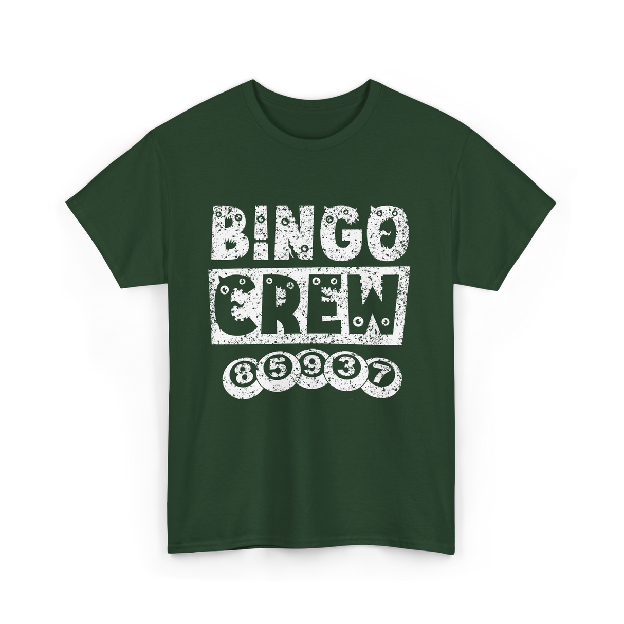 Bingo Crew Bingo Player T-Shirt - Forest Green