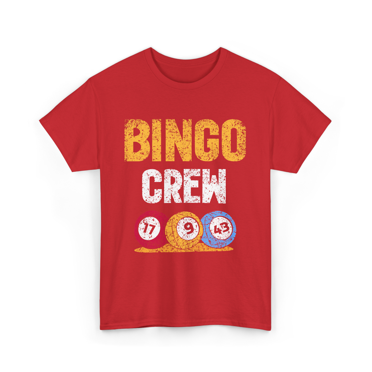 Bingo Crew Game Player Bingo T-Shirt - Red