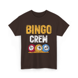 Bingo Crew Game Player Bingo T-Shirt - Dark Chocolate