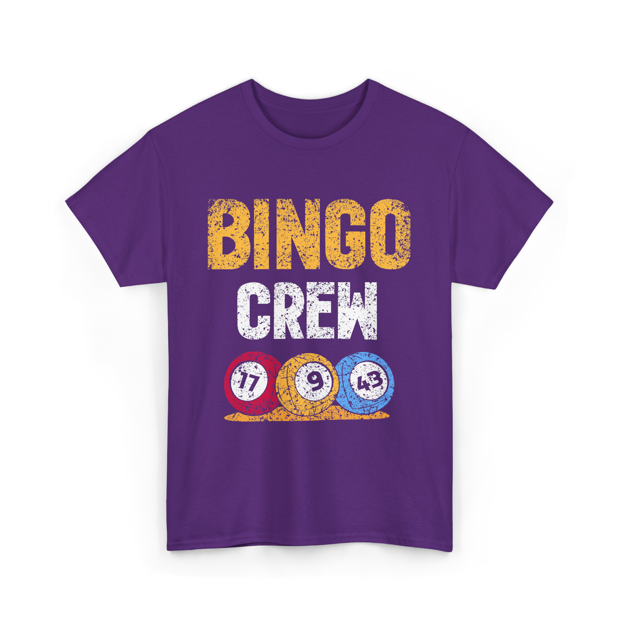 Bingo Crew Game Player Bingo T-Shirt - Purple