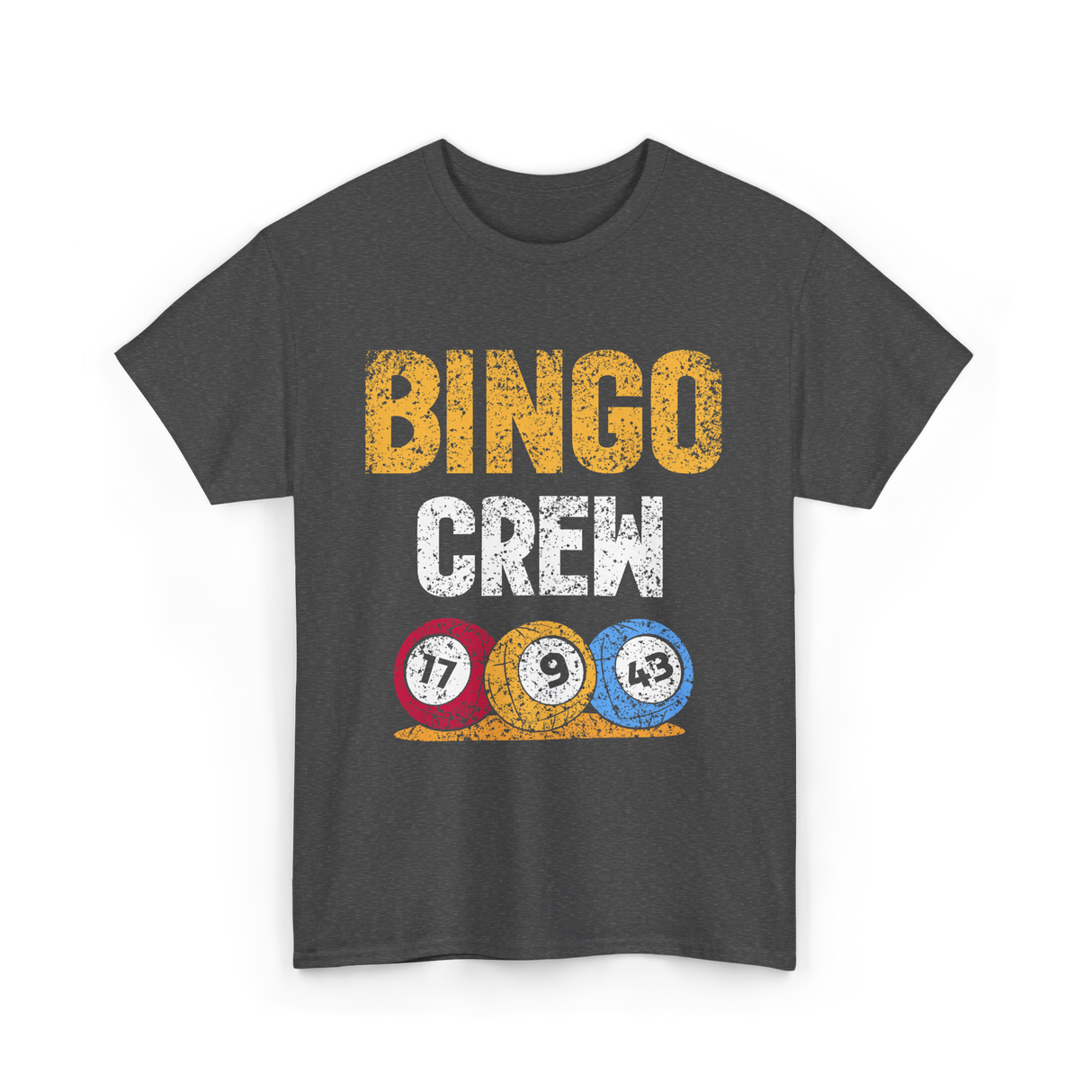 Bingo Crew Game Player Bingo T-Shirt - Dark Heather