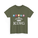 Bingo King Bingo Player T-Shirt - Military Green