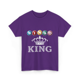 Bingo King Bingo Player T-Shirt - Purple