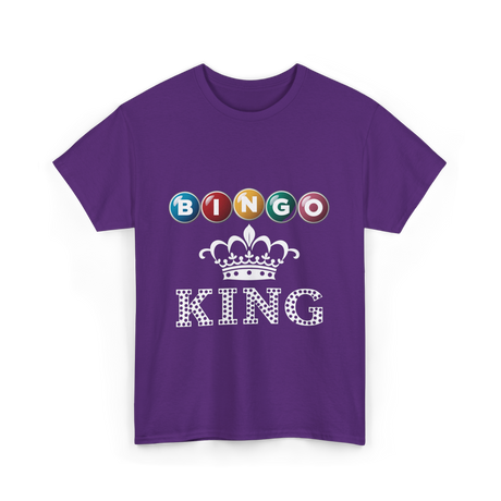 Bingo King Bingo Player T-Shirt - Purple