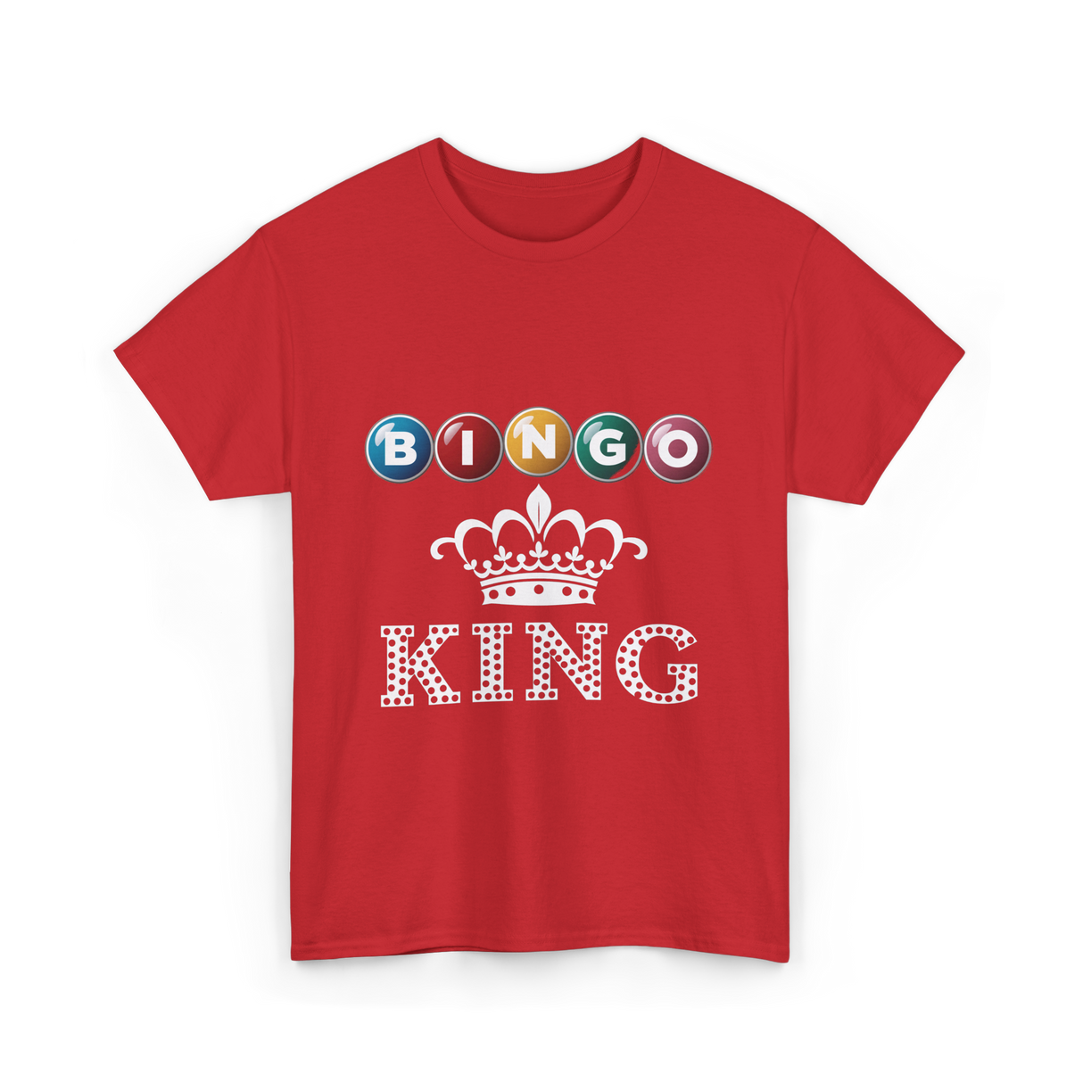 Bingo King Bingo Player T-Shirt - Red