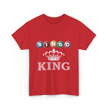 Bingo King Bingo Player T-Shirt - Red