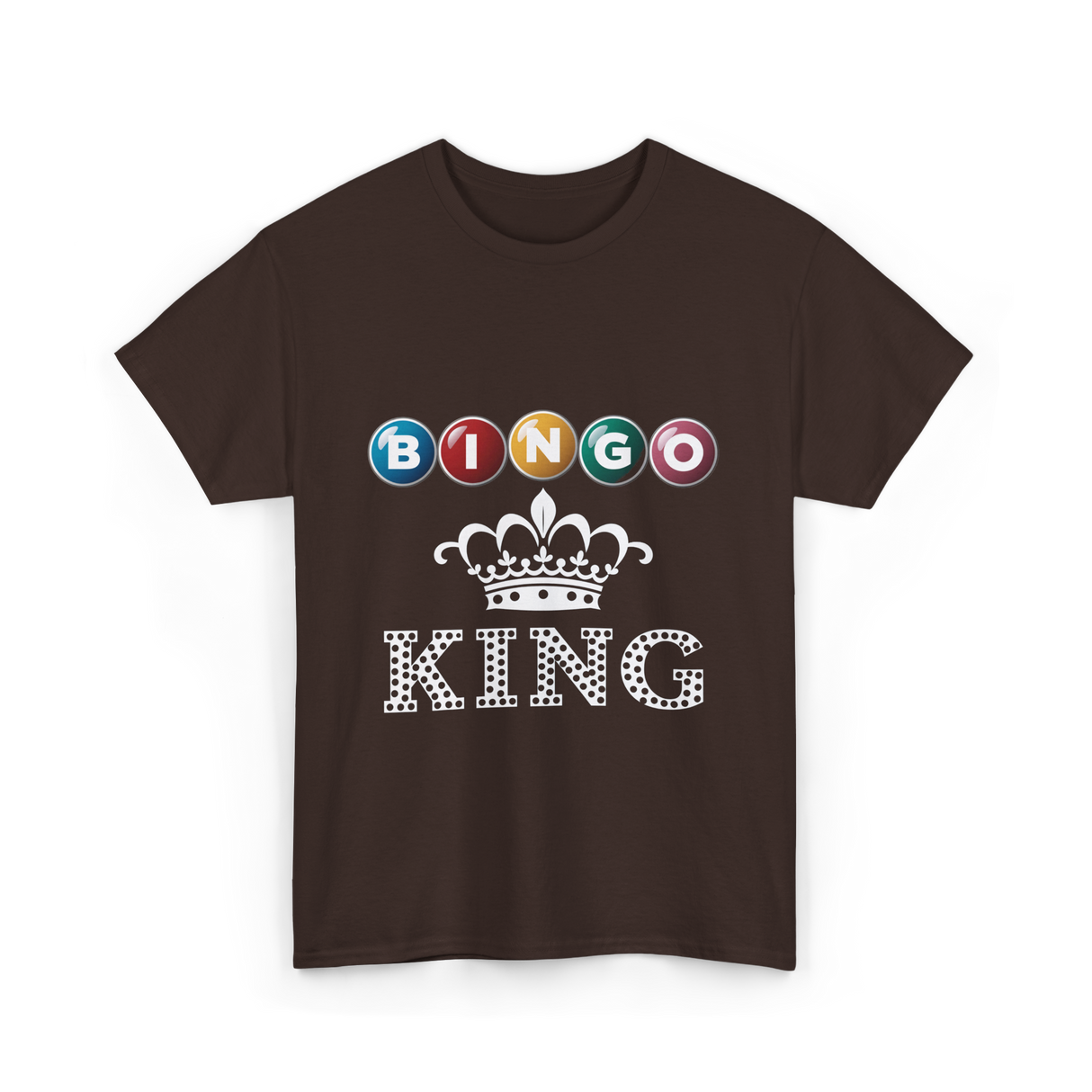 Bingo King Bingo Player T-Shirt - Dark Chocolate