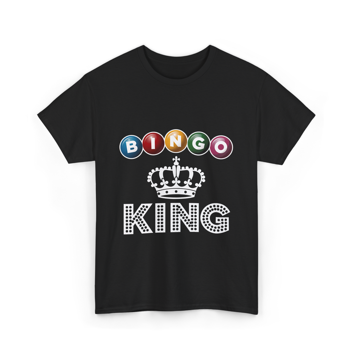 Bingo King Game Night Bingo T-Shirt - Black