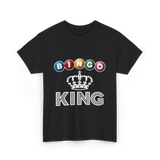 Bingo King Game Night Bingo T-Shirt - Black