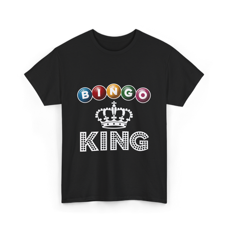 Bingo King Game Night Bingo T-Shirt - Black