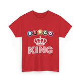 Bingo King Game Night Bingo T-Shirt - Red