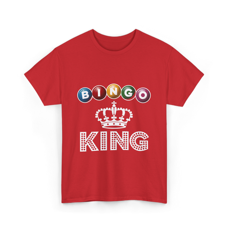 Bingo King Game Night Bingo T-Shirt - Red