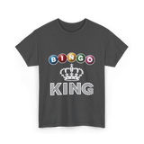 Bingo King Game Night Bingo T-Shirt - Dark Heather