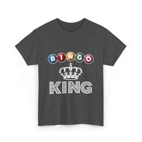 Bingo King Game Night Bingo T-Shirt - Dark Heather