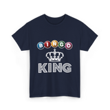 Bingo King Game Night Bingo T-Shirt - Navy