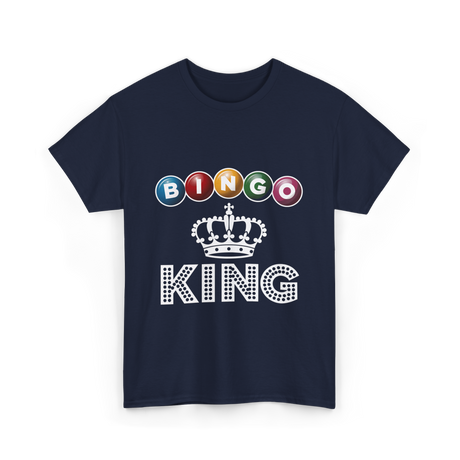 Bingo King Game Night Bingo T-Shirt - Navy