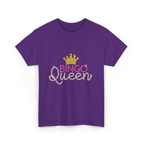 Bingo Queen Bingo Player T-Shirt - Purple