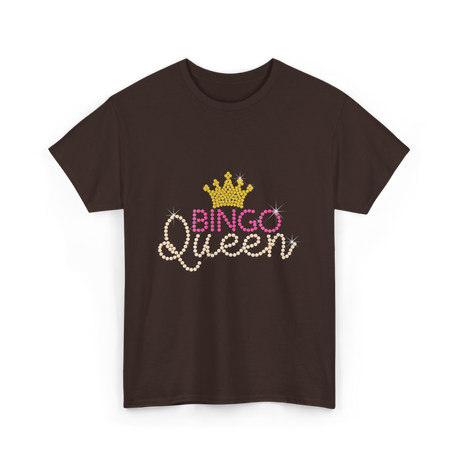 Bingo Queen Bingo Player T-Shirt - Dark Chocolate