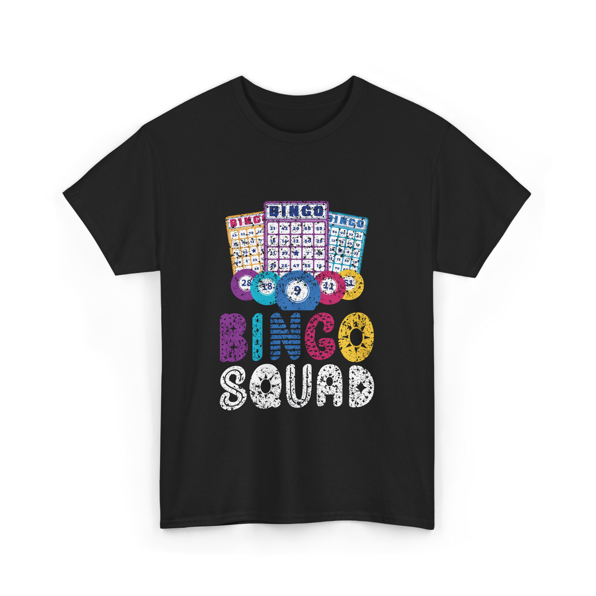 Bingo Squad Bingo Game T-Shirt - Black