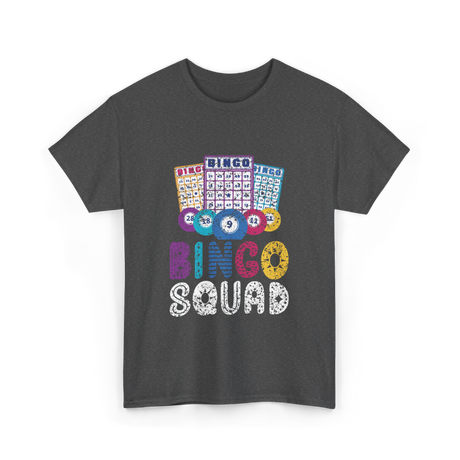 Bingo Squad Bingo Game T-Shirt - Dark Heather