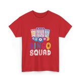 Bingo Squad Bingo Game T-Shirt - Red