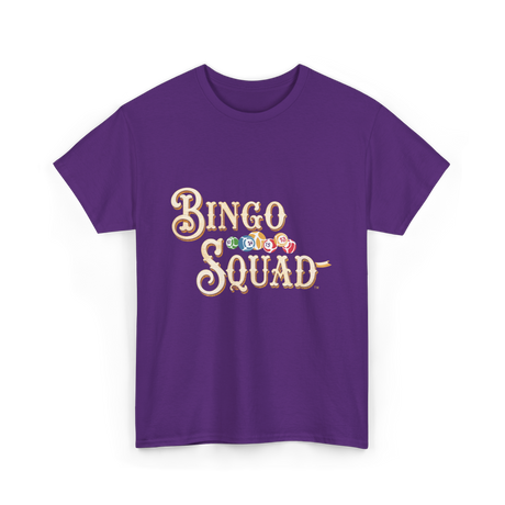 Bingo Squad Bingo Game T-Shirt - Purple