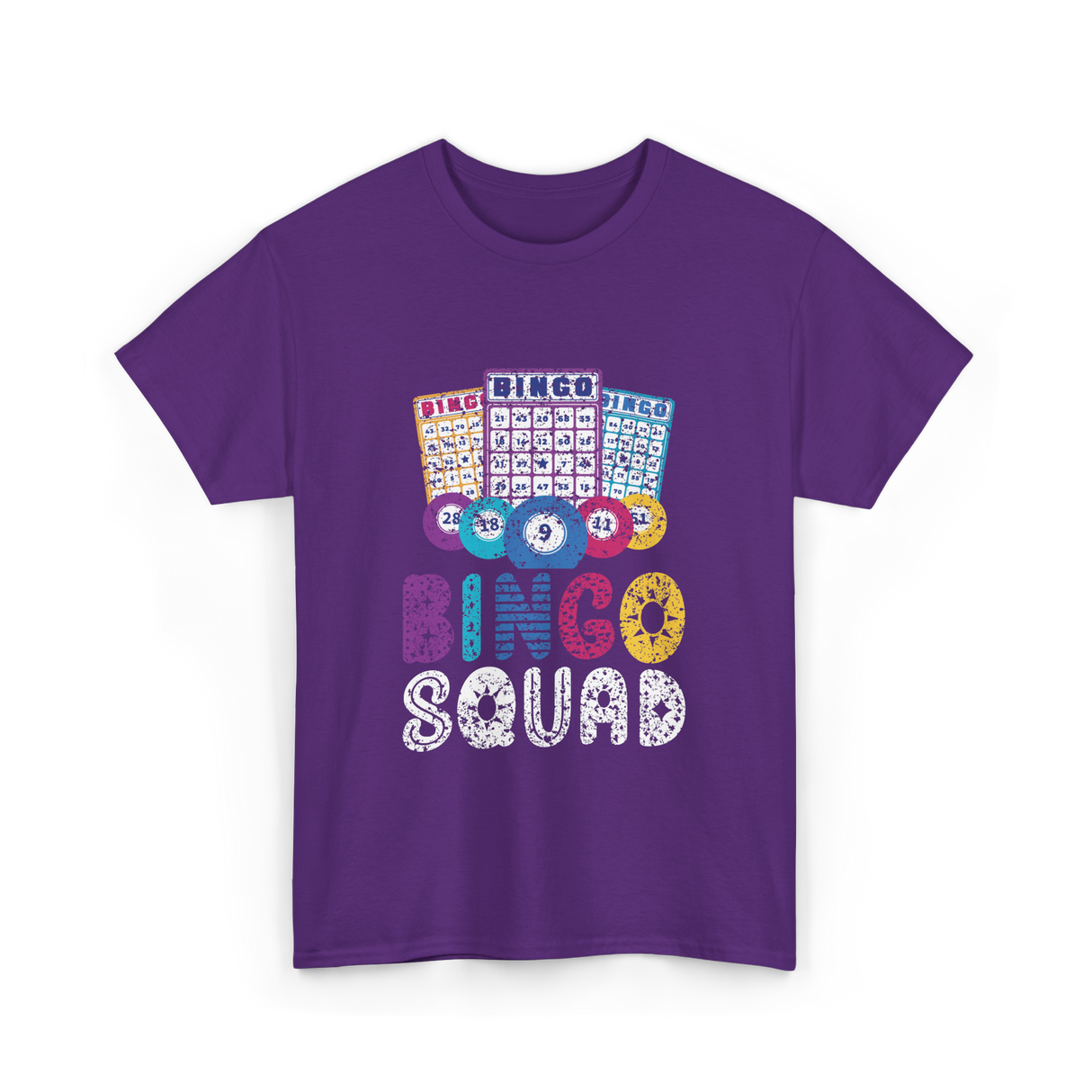 Bingo Squad Bingo Game T-Shirt - Purple