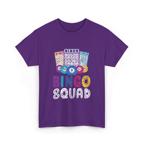 Bingo Squad Bingo Game T-Shirt - Purple