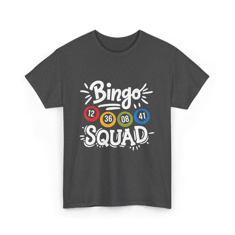 Bingo Squad Bingo Game T-Shirt - Dark Heather