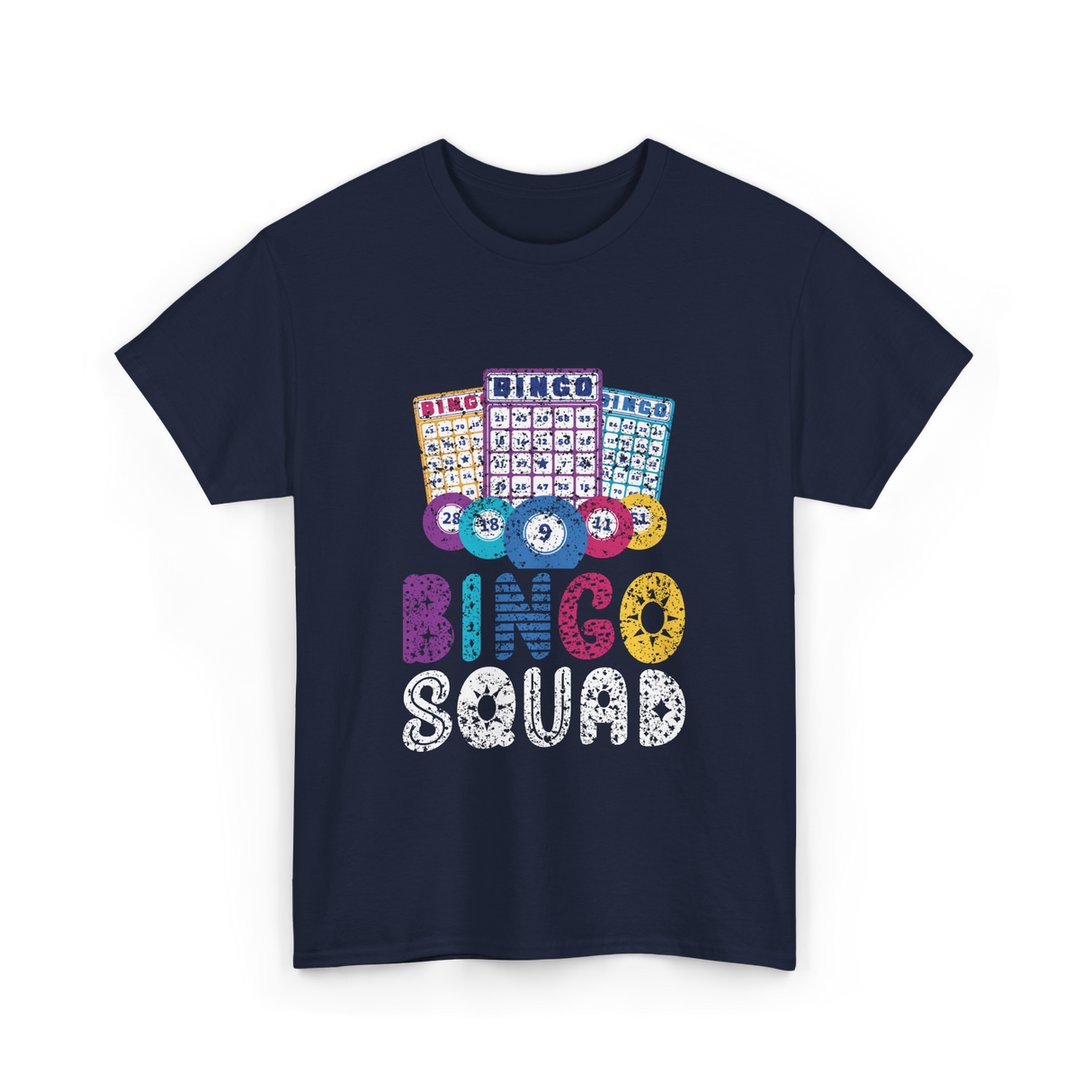 Bingo Squad Bingo Game T-Shirt - Navy