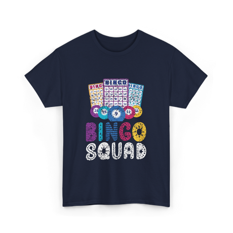 Bingo Squad Bingo Game T-Shirt - Navy