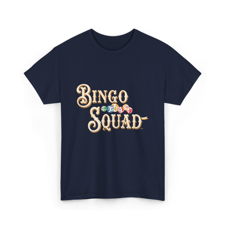 Bingo Squad Bingo Game T-Shirt - Navy